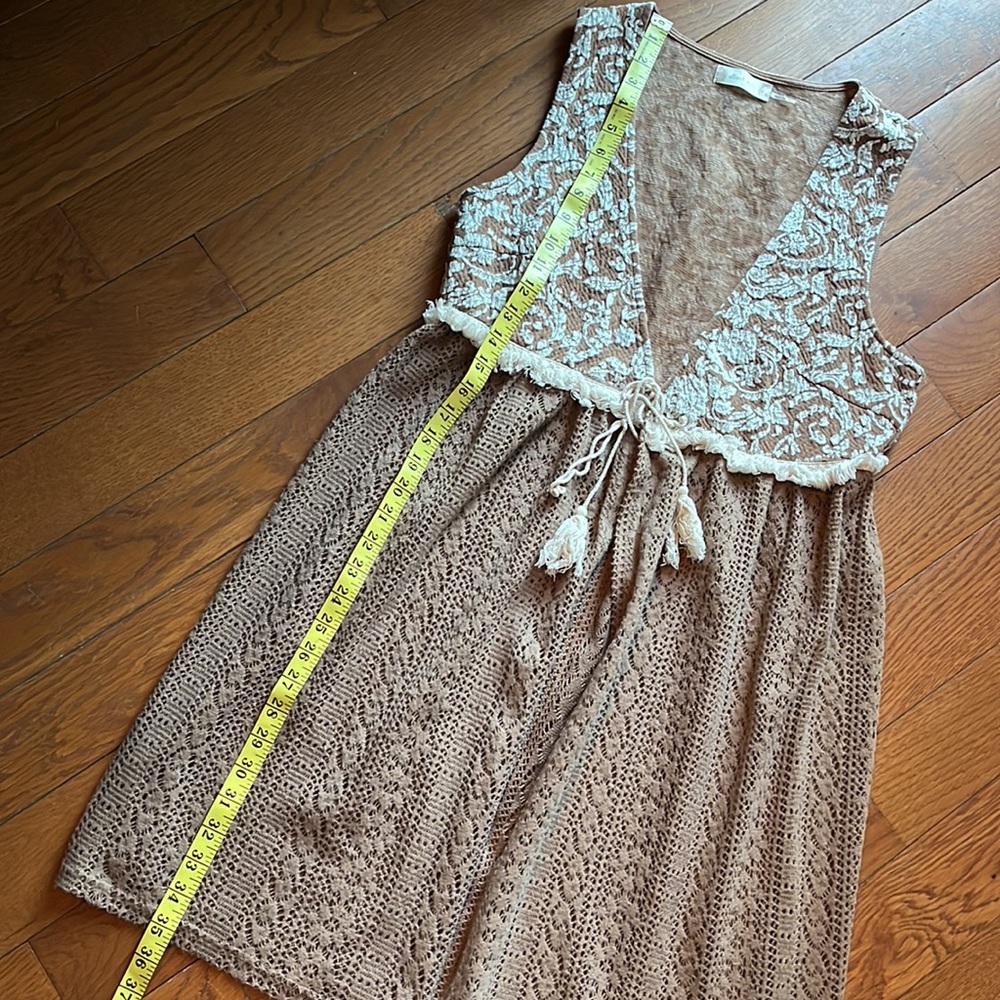 Altar’d State vintage floral lace flowy vest size medium - Picture 10 of 10